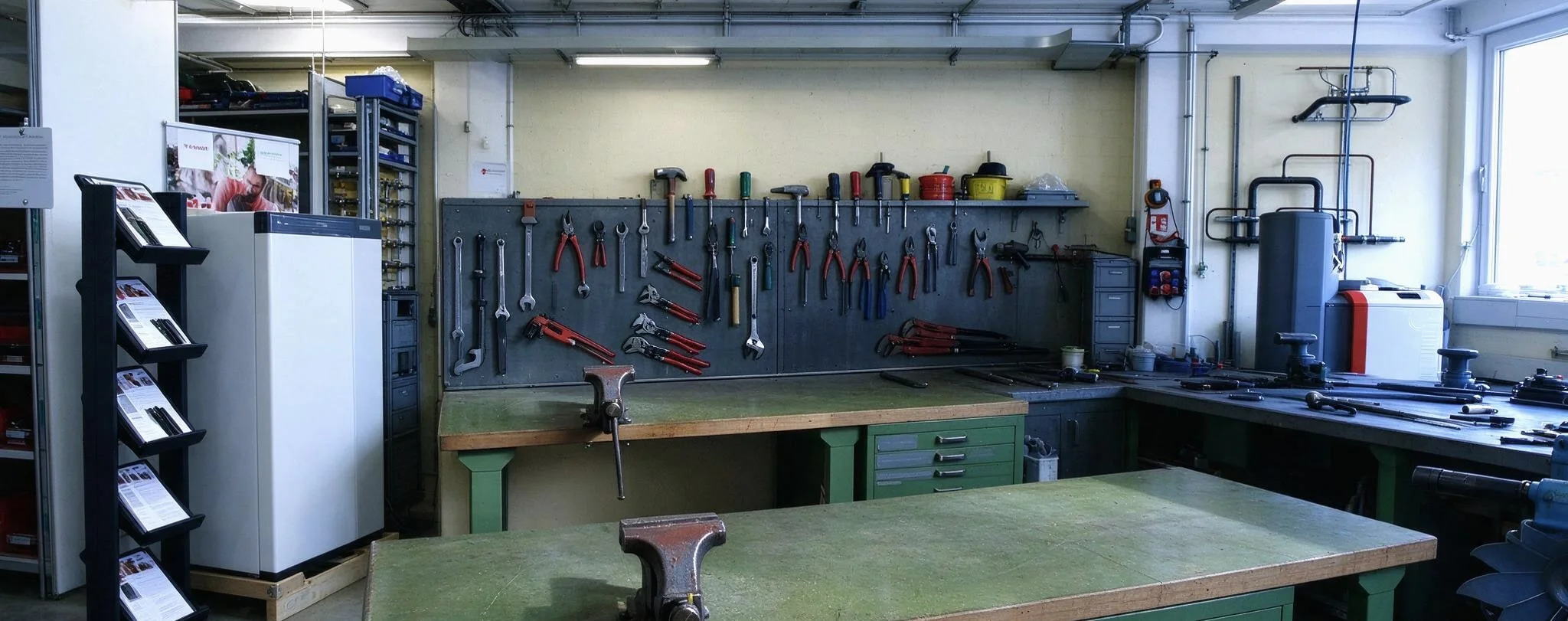 Werkstatt und Arbeitsbereich von bill + künzi ag am Sportweg 56 in Liebefeld.